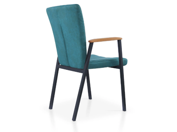 GALA - Upholstered fabric chair with armrests by 5A Design - view 3